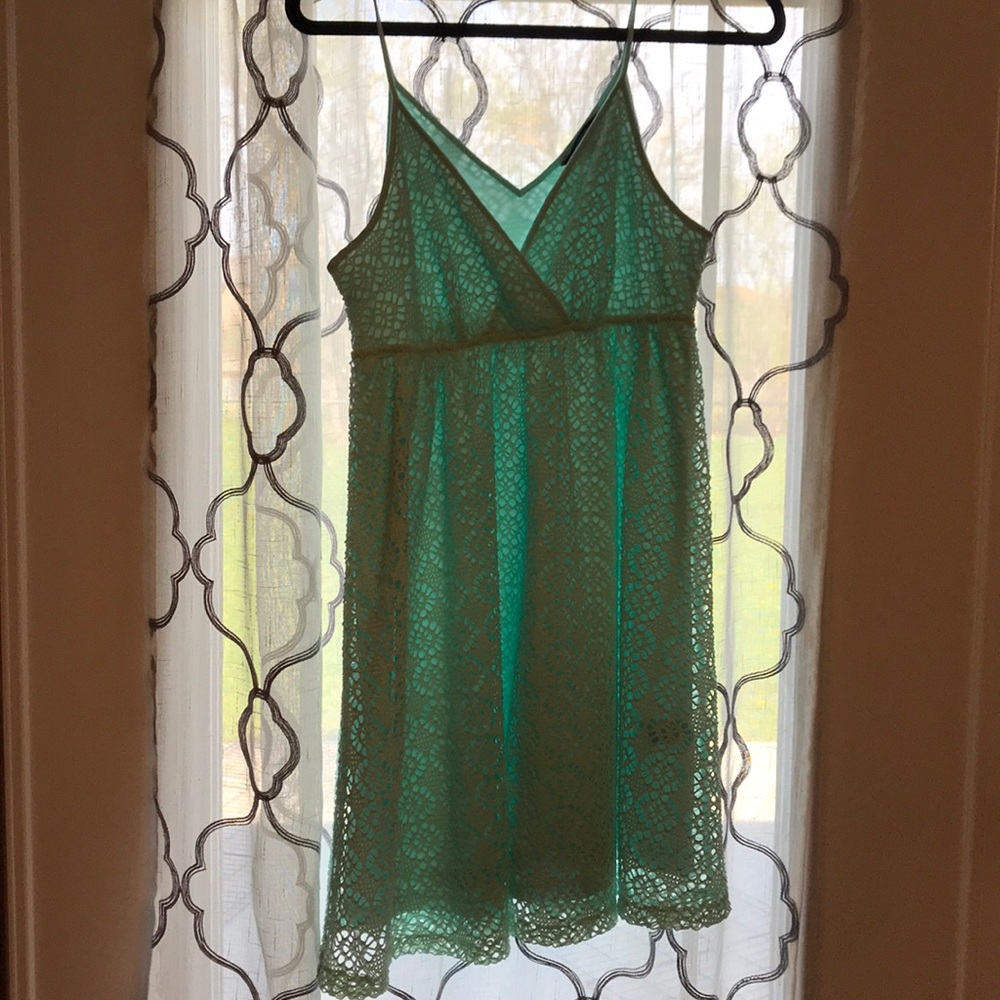 Teal baby doll dress